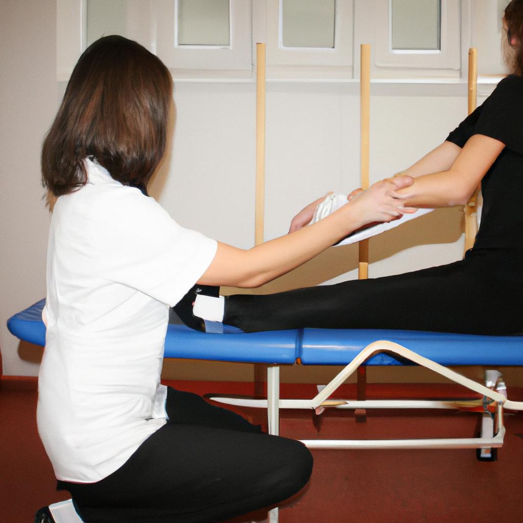 Person receiving occupational therapy treatment
